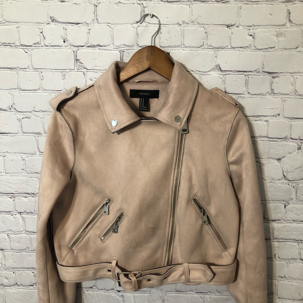 Forever 21 Pink faux suede jacket - Picture 9 of 13